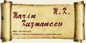 Marin Kuzmančev vizit kartica